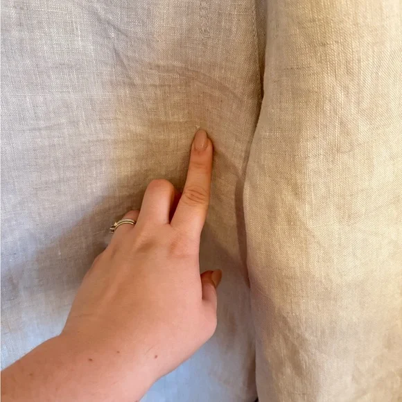 Athleta • NWT Voyager Linen Pant Sz 2 Beige High Rise Pockets Casual Coastal - Picture 12 of 13